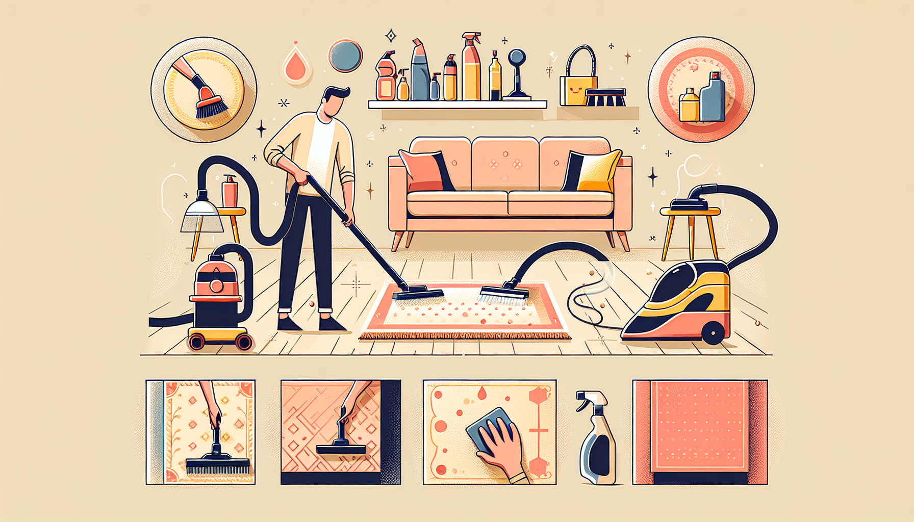 Современные методы чистки ковров